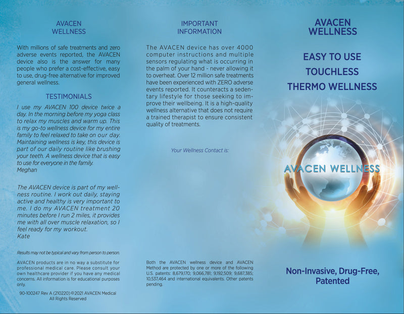 AVACEN Wellness Brochure - (25 Brochures)